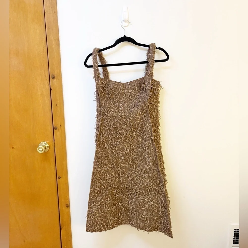 New Tory Burch Sequined Fringe Tank Dress